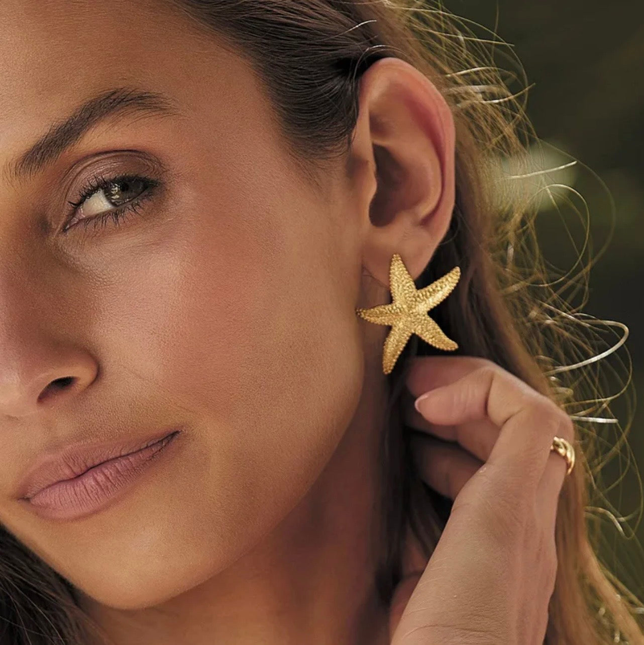 Earrings Starfish Gold